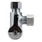 Apollo 1/2 in. Chrome-Plated Brass PEX Barb x 3/8 in. Compression Dual Outlet Quarter-Turn Angle Stop Valve APXVA123838C - alternate 2